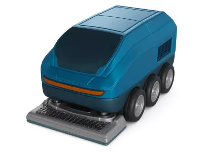 Ice Resurfacing Machine 3D model PBR