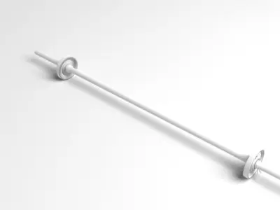 Barbell Adjustable 5kg 3D model