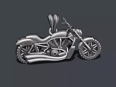 Motorcycle pendant 3d 3D print model purchase