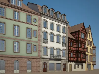 Medieval Houses IV 3D model