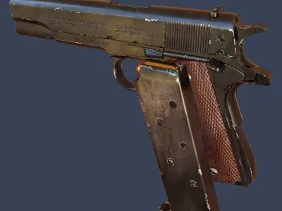 Colt M1911  Low-poly 3D model