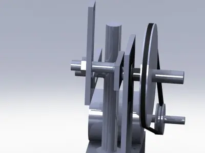 Crank sloter mechanism Free 3D model