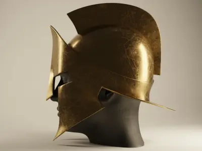 Spartan Helmet Clean 3D print model