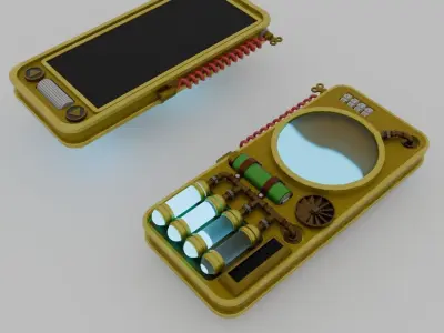 Steampunk Smartphone 3D model