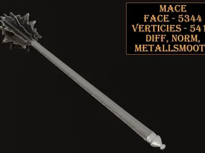 Medieval Weapons Pack Low-poly 3D model