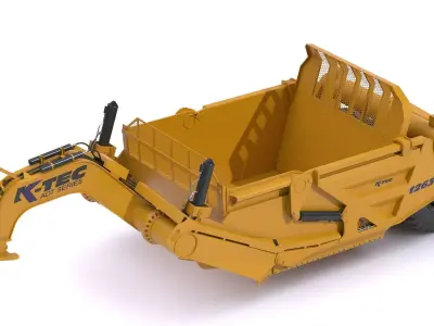 K-Tec Articulated Dump Truck Scrapers 1263 3D model