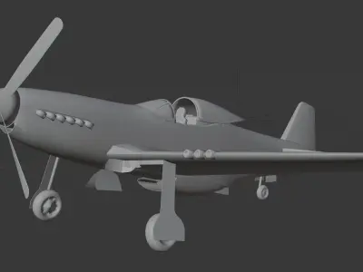 P-51D Mustang Free 3D model
