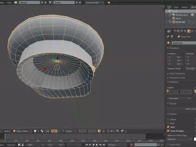 Soviet Military Hat Free low-poly 3D model