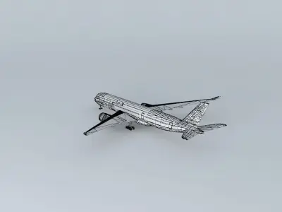 Qatar Airways Airbus A350-900 Free 3D model