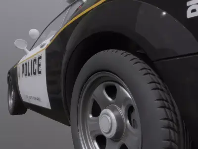 Police car 3D model