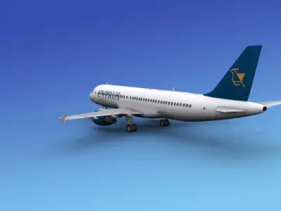 Airbus A320 Cyprus 3D model