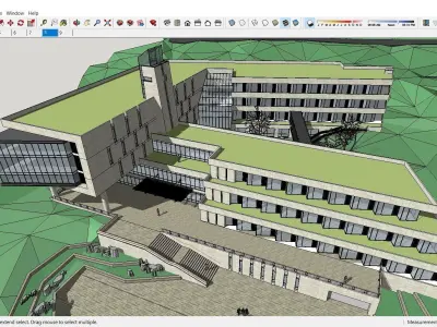 Sketchup Recreational Tourism building B8 3D model