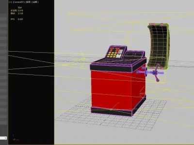 Dynamic wheel balancer   dynamic balancer   3D model