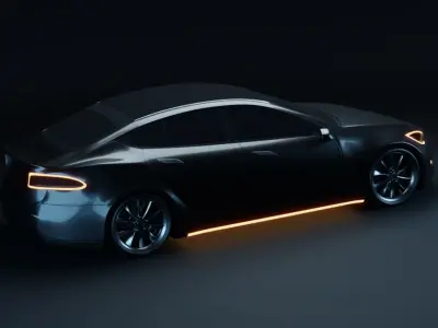 Tesla Car 3D Model 3D model