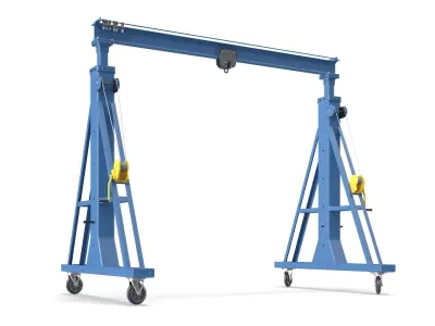 Mobile Gantry Frame Blue 3D model