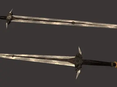 Aegydian Fantasy Weapon Set Low-poly 3D model