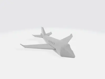 Airplane  Low-poly 3D model