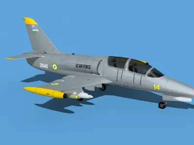 Aero Vodochody L-39C Albatross Uzbekistan 3D model