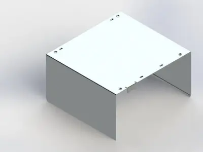 Fonte de Computador - Chapa Metlica Free 3D model