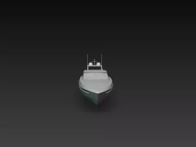 Luxury Motor Yacht Modern Speed Boat 3D Print STL 3D print model