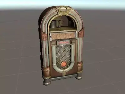 JukeBox LowPoly Gameready 3D model