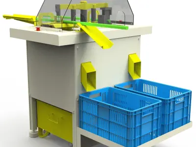 Agricultural Machine - Preparation of Sugarcane Seedlings 3D model