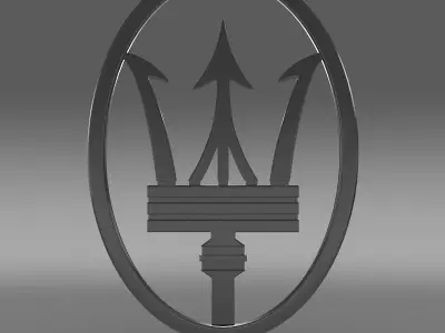 Trident Logo 3D model