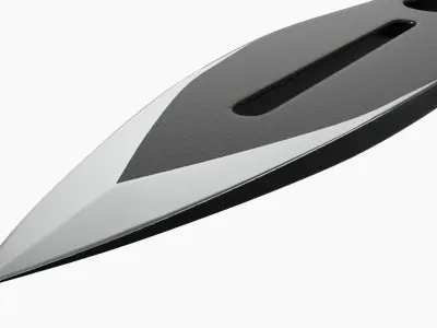 Throwing knife 09 3D model