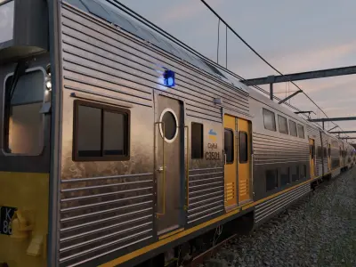 Sydney Trains K-Set 3D Model 3D model