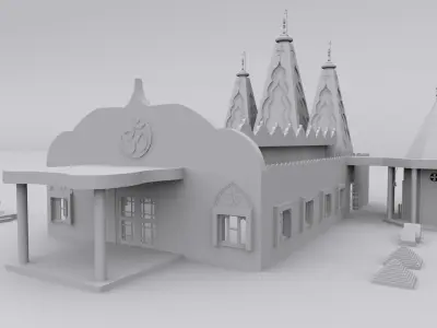Hari Krishan Temple 3D model