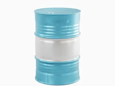 Steel Barrel 01 3D model purchase