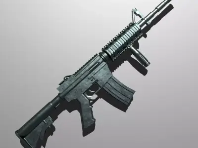 M4A1 Rifle Free low-poly 3D model purchase
