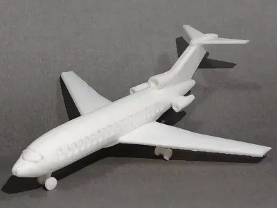 Buildable airplane 3D print model