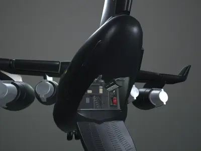 Plane Egg Boeing C17 Low-poly 3D model