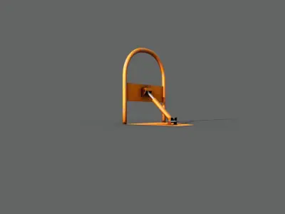 Foldable Parking Ramp Free low-poly 3D model