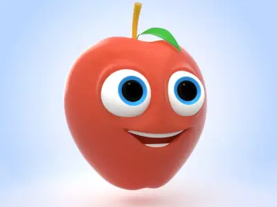 Apple 3D model