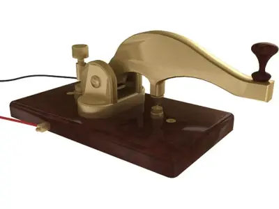 Telegraph Low-poly 3D model