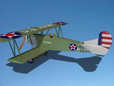 Fokker DVII Toy Plane 3 3D model