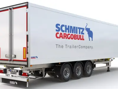 Box Semitrailer Side Doors 3D model