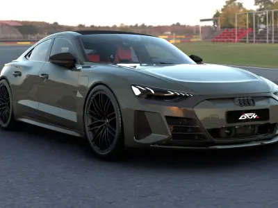 2025 Audi RS E-tron GT By DFX Low-poly 3D model