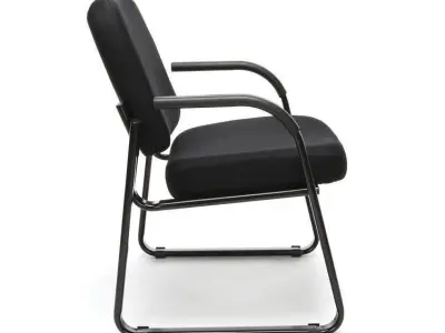 Jude Fabric Seat Waiting Room Chair 3D model