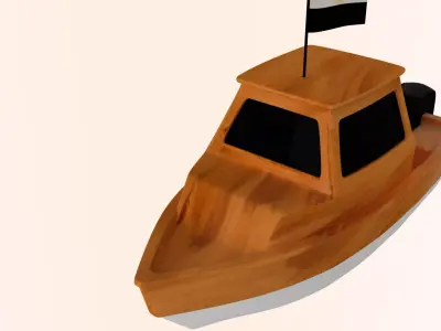 Egypt Fishing Boat 3D model