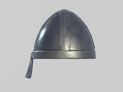 Medieval Norman Helmet Low-poly 3D model