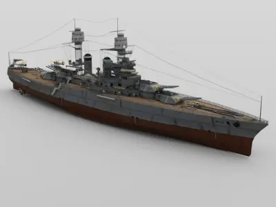 USS Tennessee in obj format 3D model