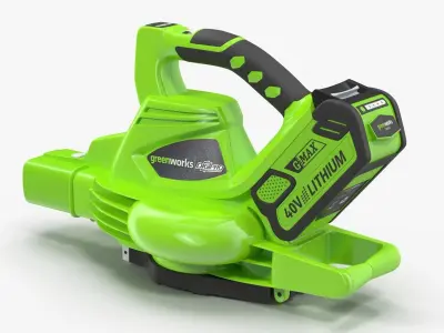 Leaf Blower Blow Tool DigiPro G-MAX 40V GreenWorks Low-poly 3D model