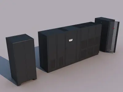 Computer server 3D model
