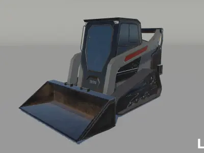 Track loader Low-poly 3D model