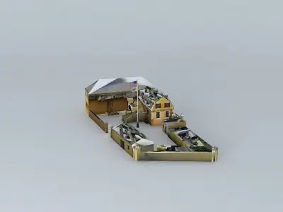 Danish West India Company Warehouse USVI 3D model