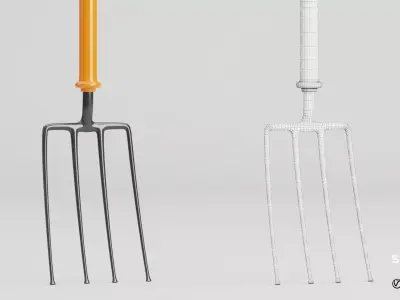 Fork Ground Works Instrument Insulated Low-poly 3D model