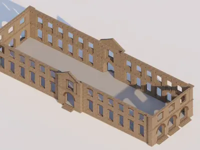 Commercial building-building classic 3D model